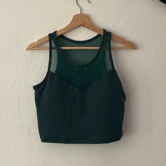 Senita Athletics Tops - NWOT Forest Green Crop Top